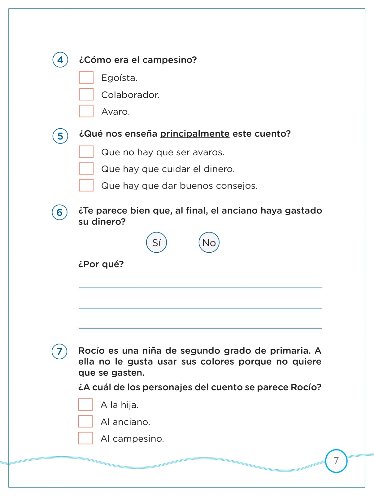 Miniatura página 7 de Kit de evaluación Proceso 1 Demostrando lo que aprendimos : Comunicación, segundo trimestre, ﻿Segundo grado - Primaria · 2019