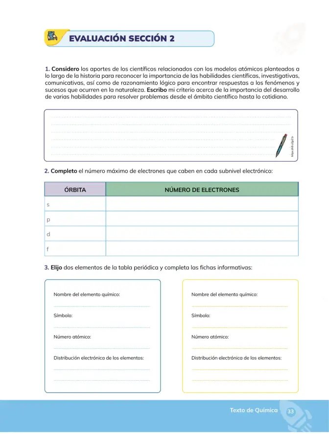 Página 34 de Quimica 3° · Bgu 3 Quimica 2024 · 2024
