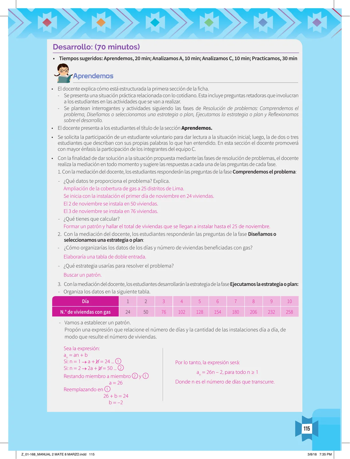 Miniatura página 117 de Resolvamos problemas 2 : manual para el docente 2018 · 2018