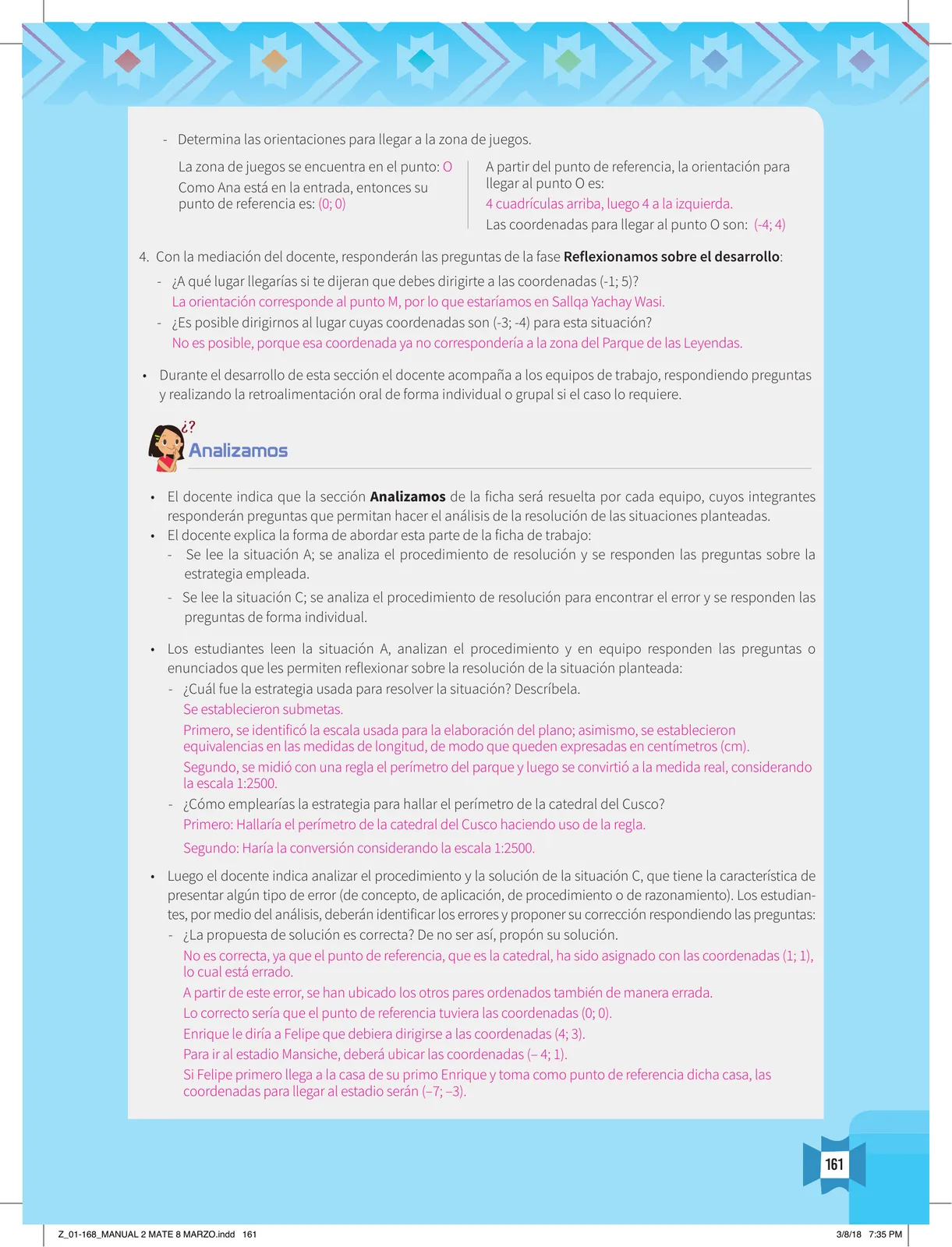 Página 163 de Resolvamos problemas 2 : manual para el docente 2018 · 2018