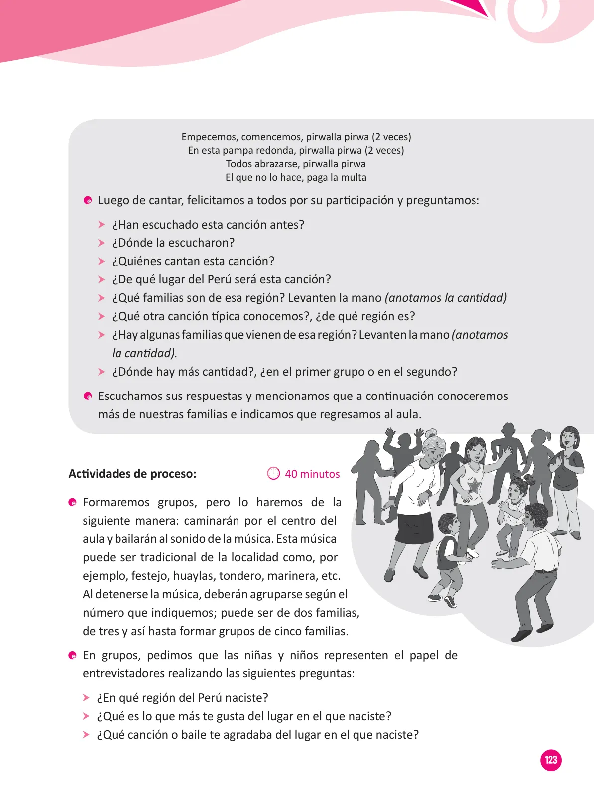 Miniatura página 125 de Guía para el trabajo docente con las familias del ciclo III de Primaria · 2016