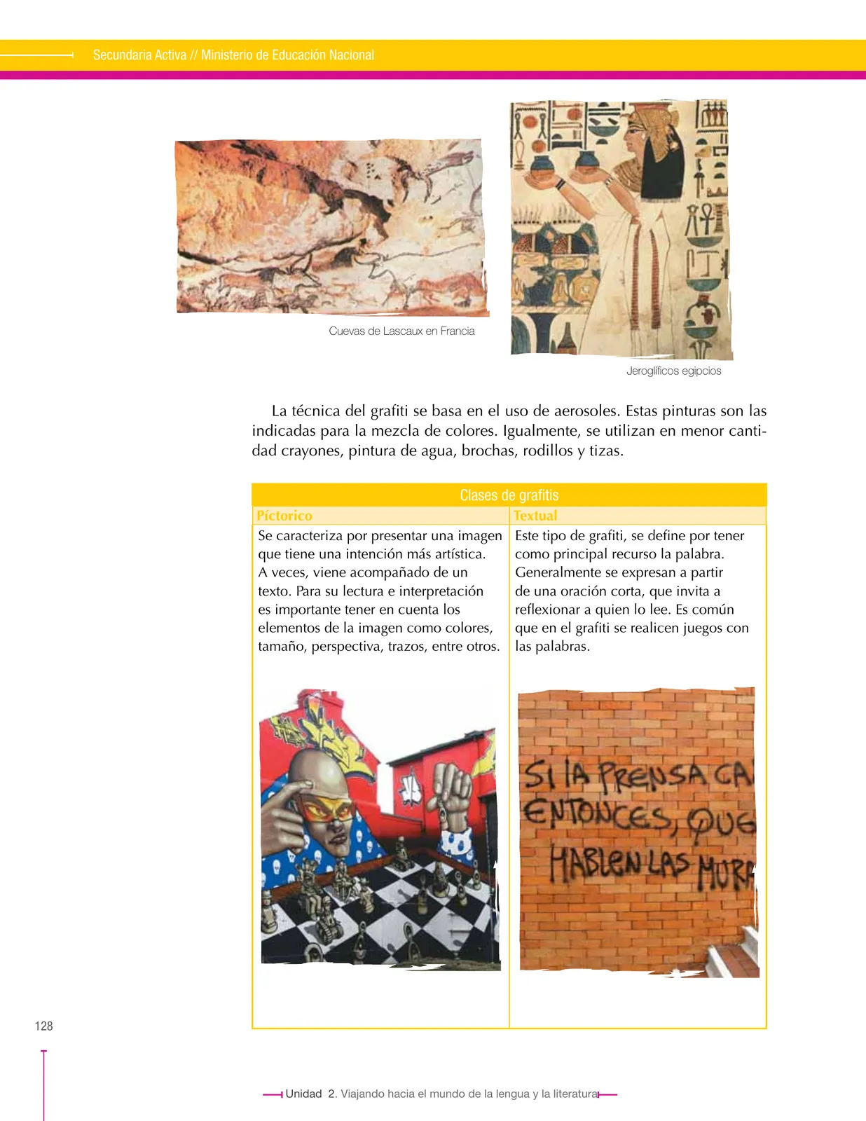 Miniatura página 128 de Lenguaje 7° · Secundaria Activa