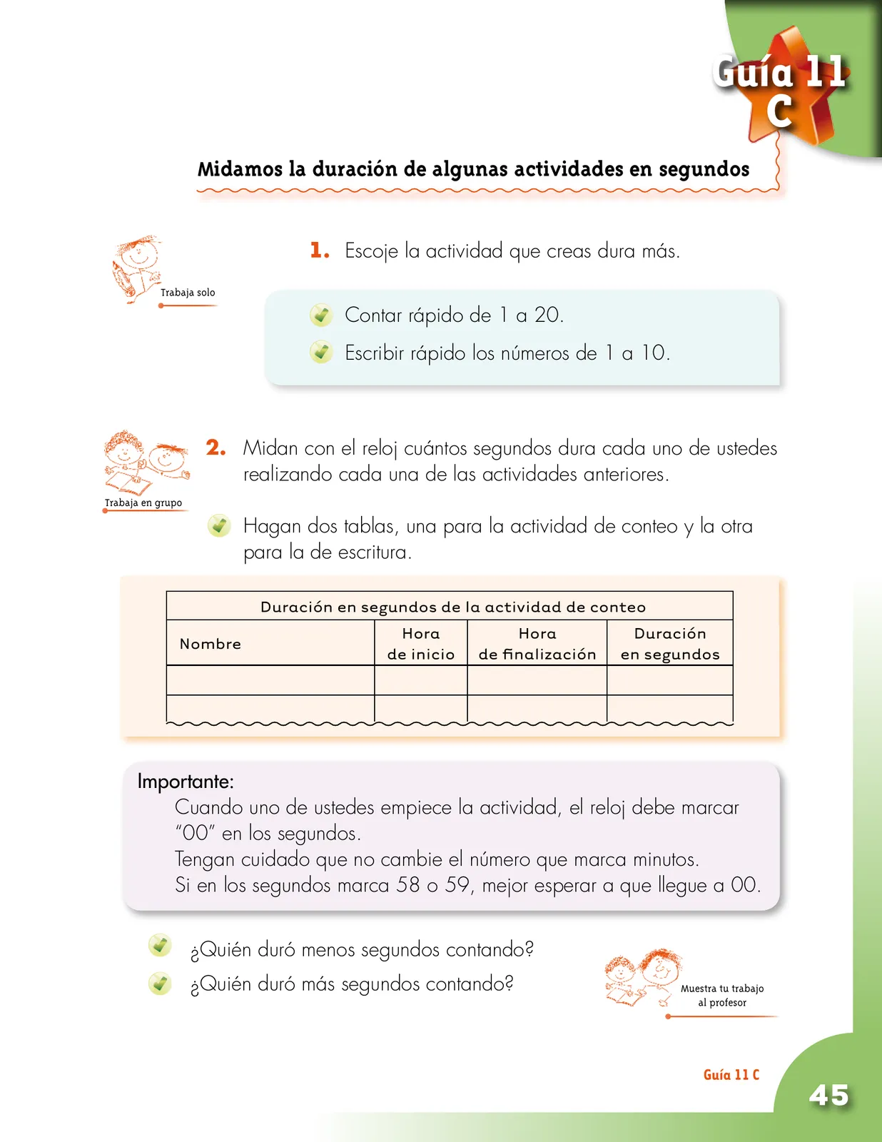 Miniatura página 45 de Matematica 2° · Cartilla 02