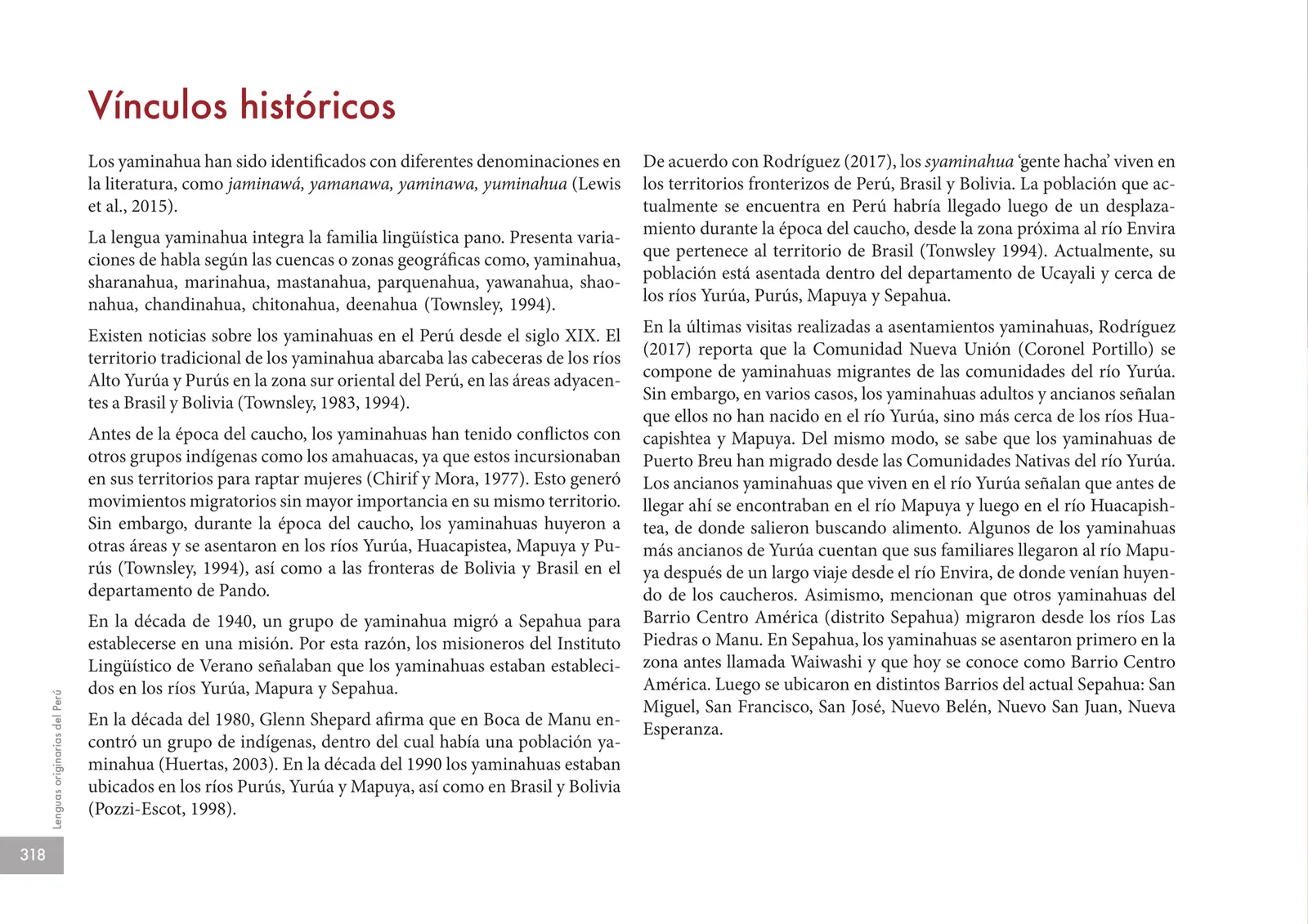 Miniatura página 320 de Lenguas originarias del Perú · 2018