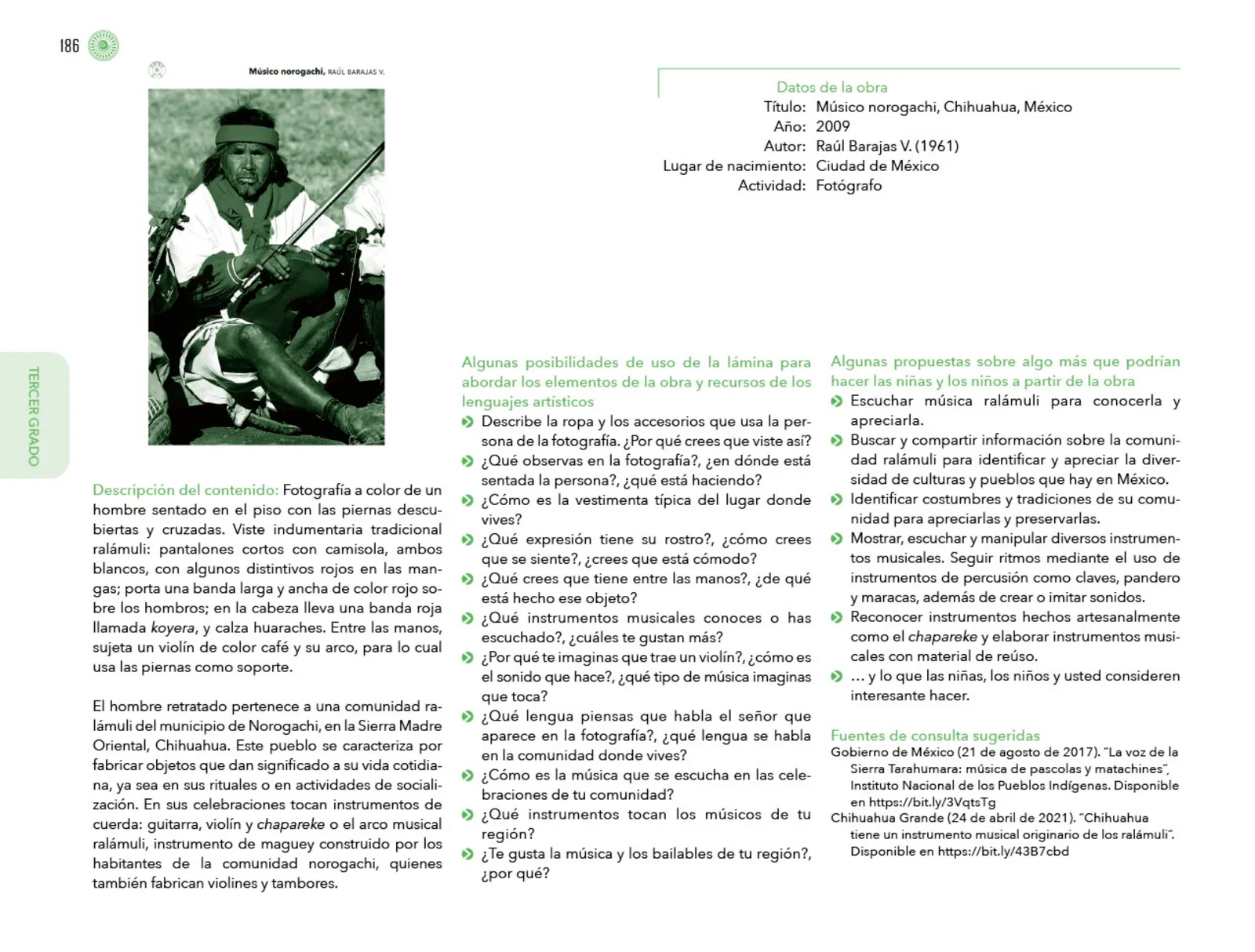 Miniatura página 187 de Posibilidades de trabajo para la acción transformadora y el codiseño. Ficheros. Fase 2  Libro de Educación Preescolar Grado 1°, 2°, 3°  Ciclo Escolar 2025 - 2026
