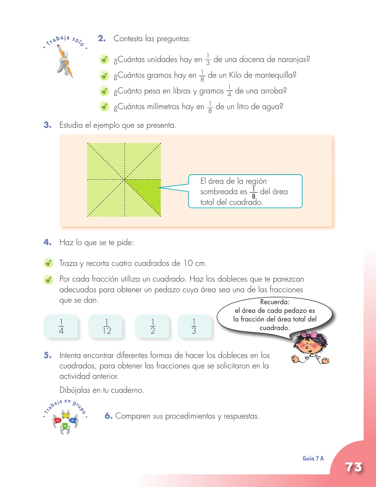 Página 73 de Matematica 4° · Cartilla 01