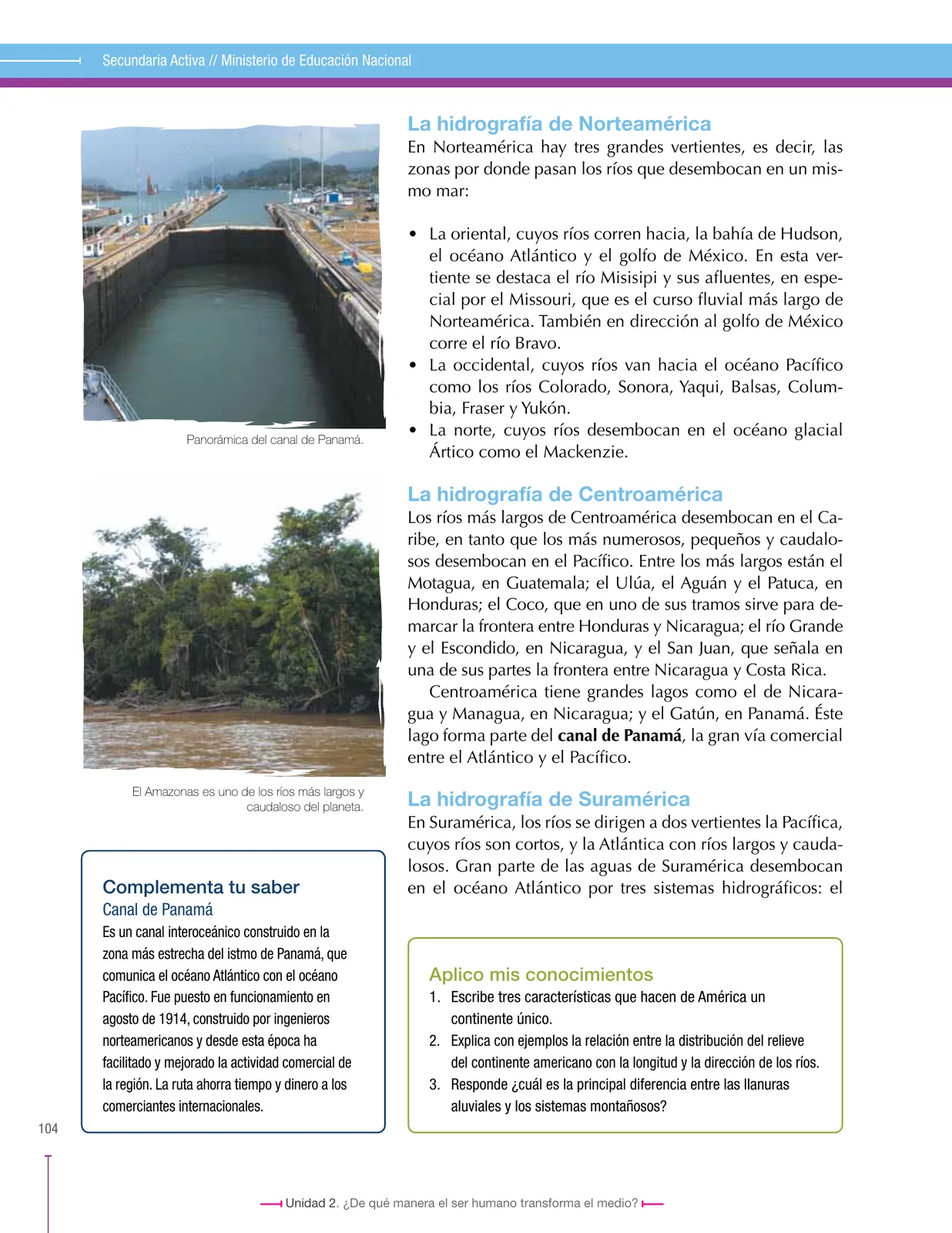 Miniatura página 104 de Ciencias Sociales 6° · Secundaria Activa
