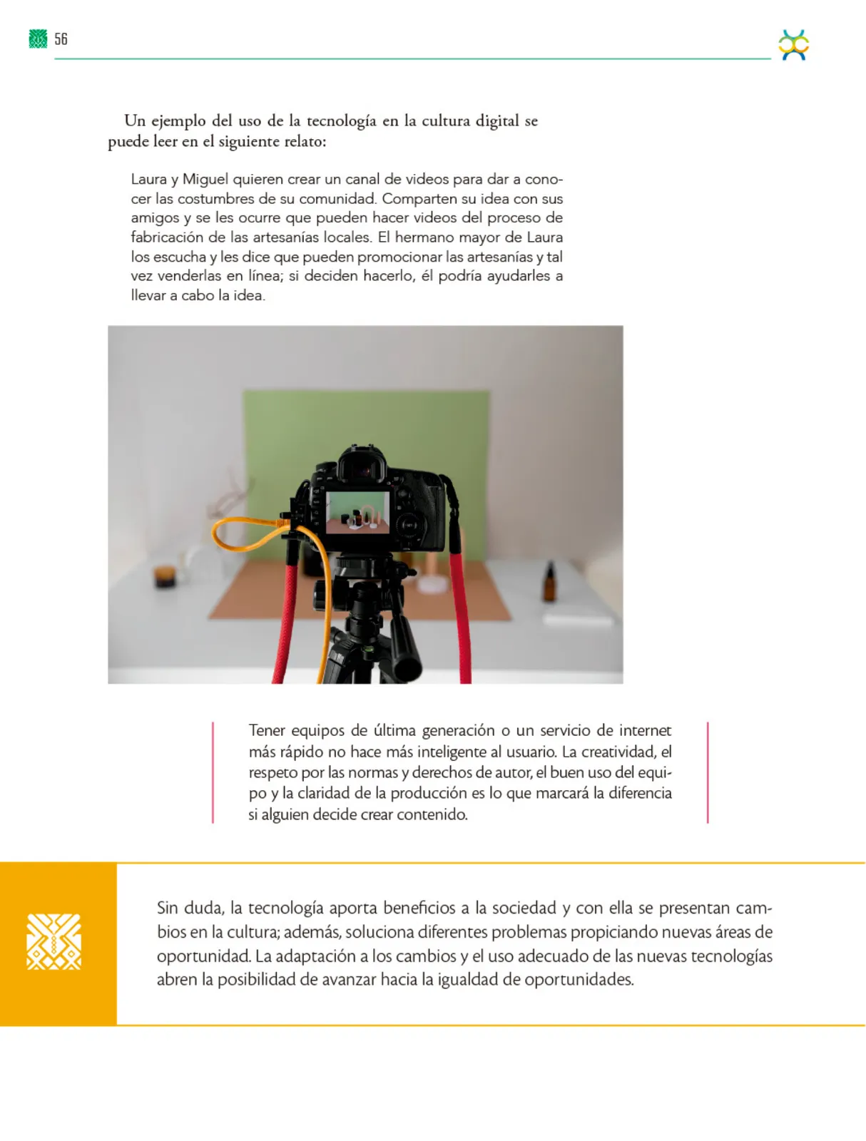 Miniatura página 57 de Colección Sk´asolil. De lo humano y lo comunitario.   Libro de Educación Telesecundaria Grado 2°  Ciclo Escolar 2025 - 2026