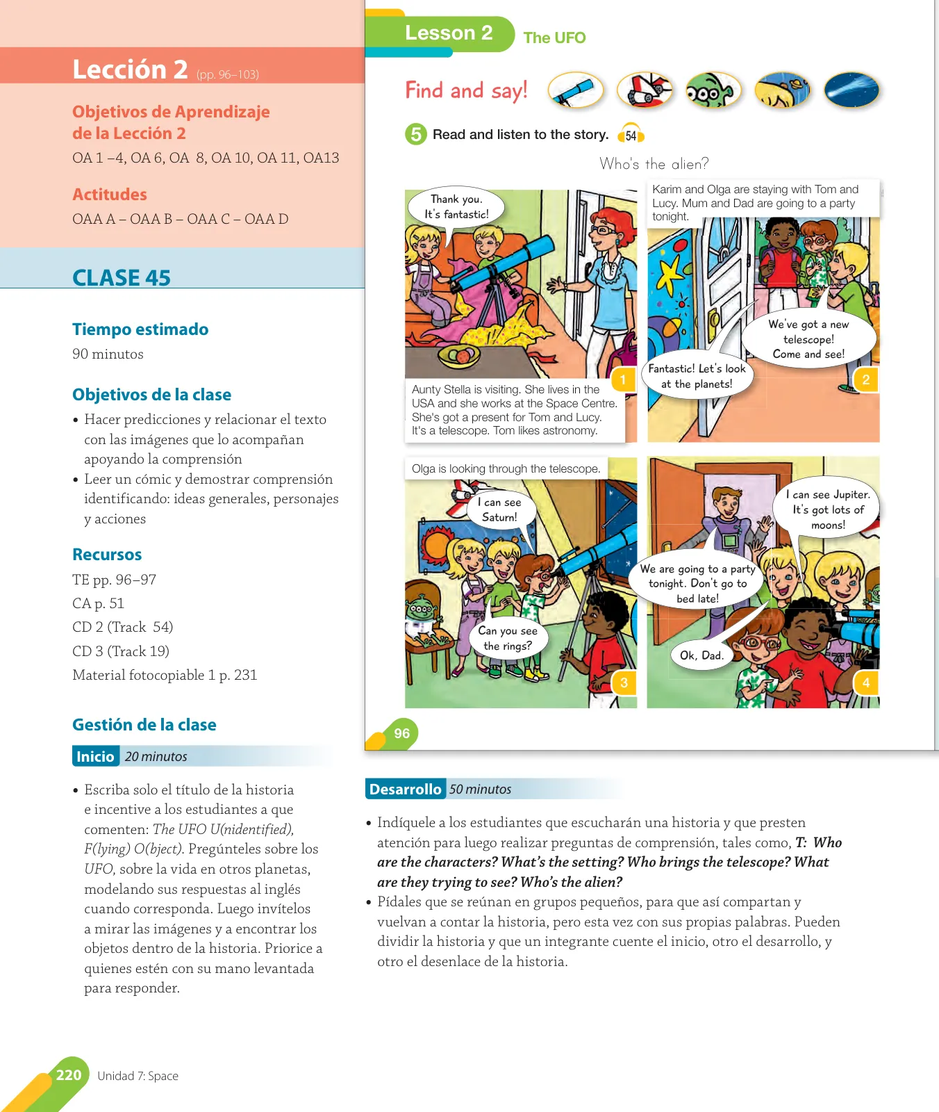 Página 84 de Inglés – Cuarto Básico | Texto del Estudiante MINEDUC – Descargar PDF · 2024
