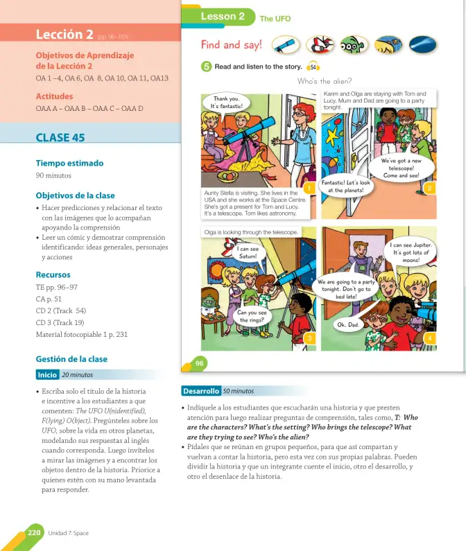 Página 84 de Inglés – Cuarto Básico | Texto del Estudiante MINEDUC – Descargar PDF · 2024