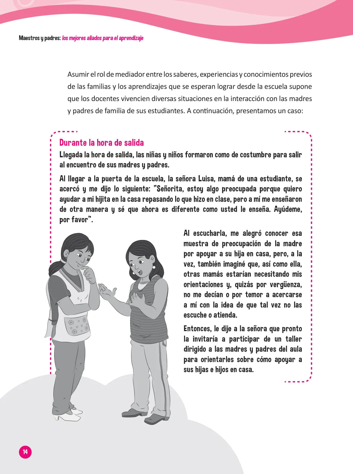 Miniatura página 16 de Guía para el trabajo docente con las familias del ciclo III de Primaria · 2016