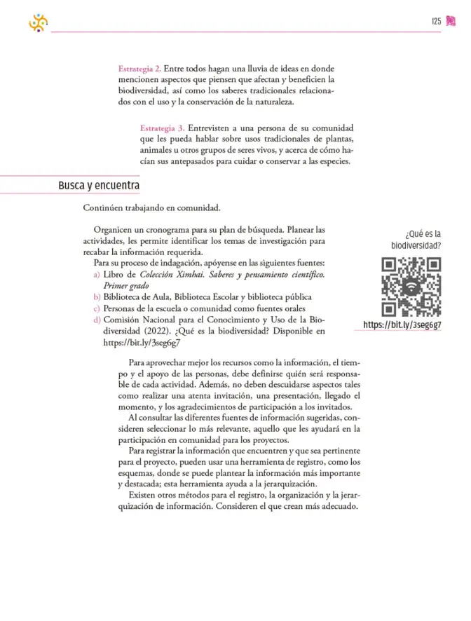 Página 126 de Colección Ximhai. Nuestro libro de proyectos. Libro de Educación Secundaria Grado 1° Ciclo Escolar 2025 - 2026