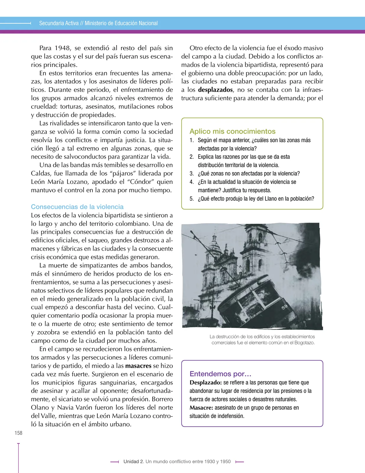 Página 158 de Ciencias Sociales 9° · Secundaria Activa