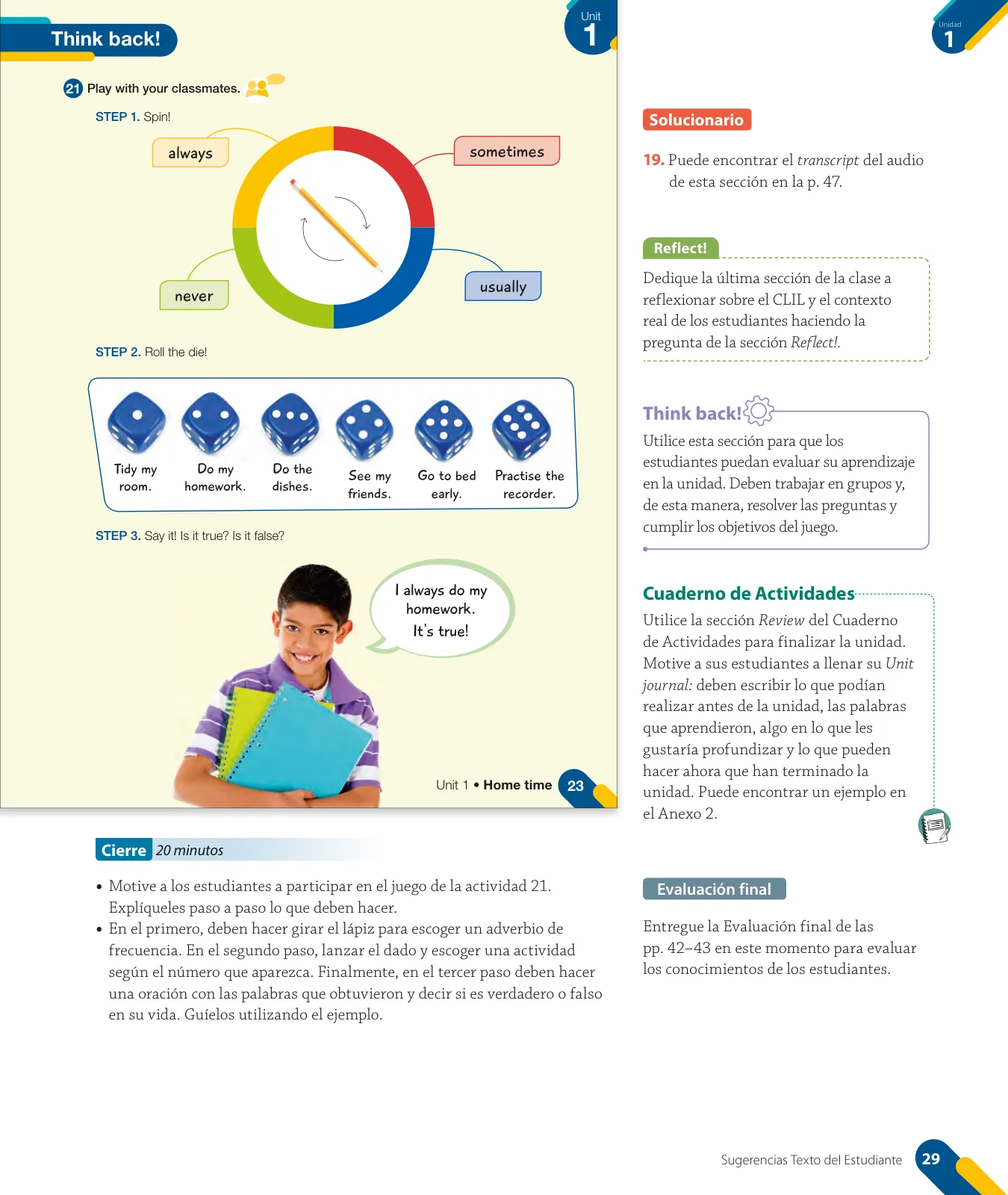 Página 31 de Inglés – Quinto Básico | Texto del Estudiante MINEDUC – Descargar PDF · 2024