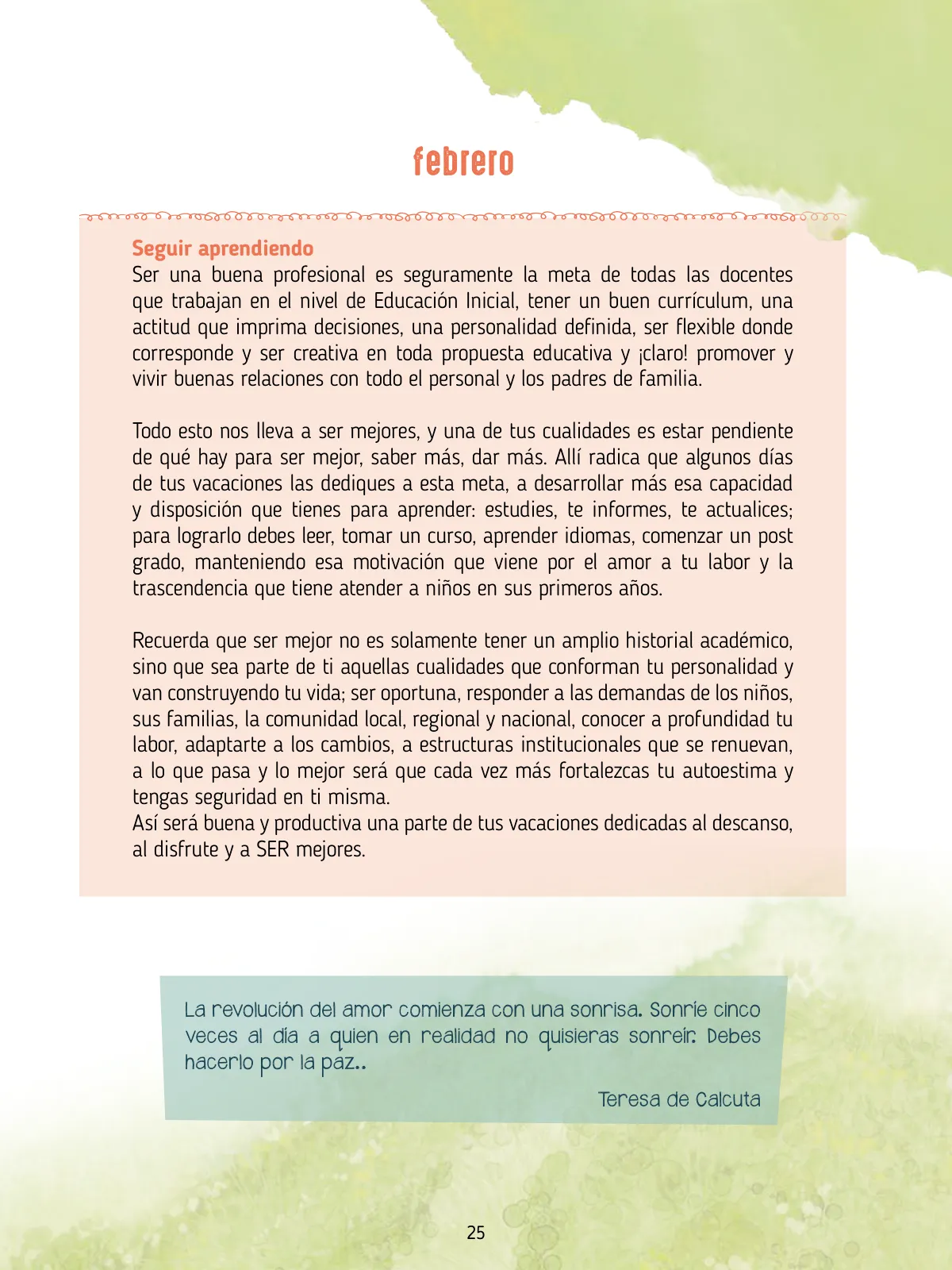 Página 27 de Agenda pedagógica 2017-2018 para docentes de II Ciclo de Instituciones de nivel de Educación Inicial · 2017