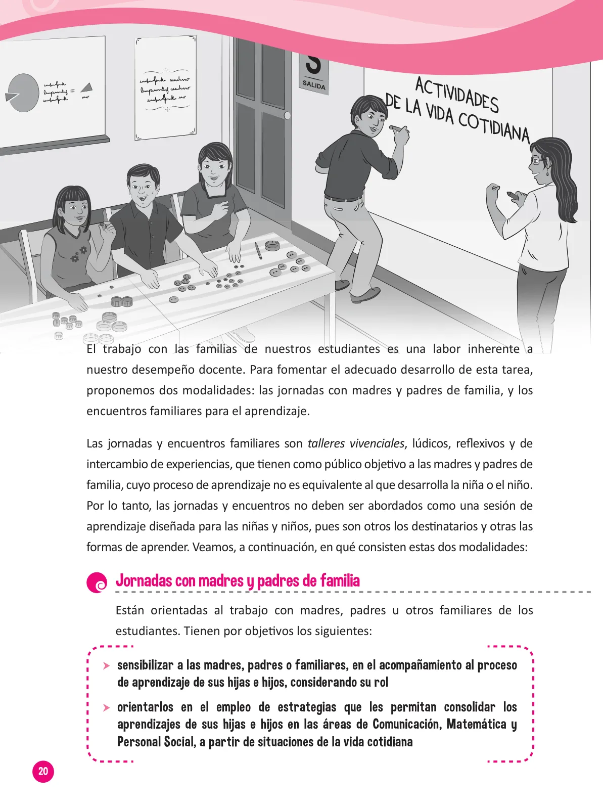 Miniatura página 22 de Guía para el trabajo docente con las familias del ciclo III de Primaria · 2016