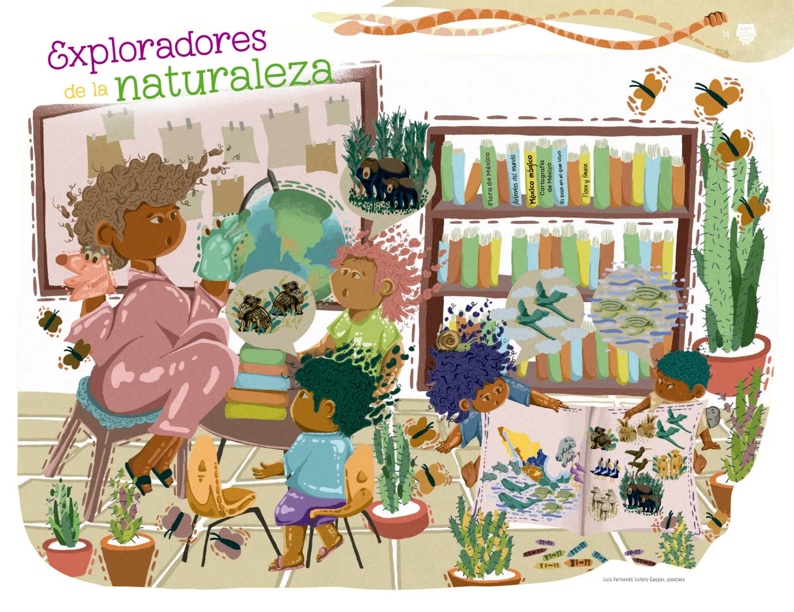 Página 15 de Explorar e imaginar con mi libro de Preescolar.   Libro de Educación Preescolar Grado 2°  Ciclo Escolar 2025 - 2026