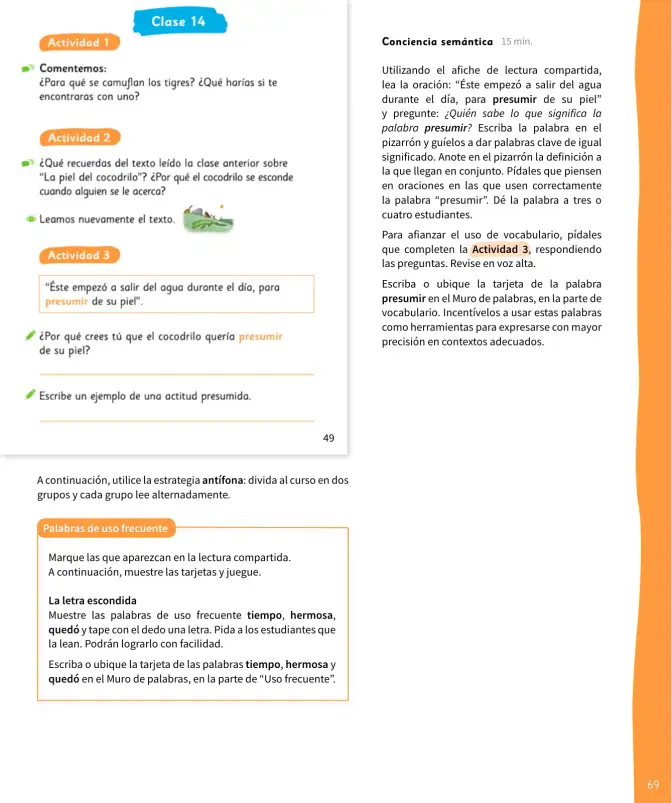 Página 70 de Lenguaje y Comunicación – Segundo Básico – Texto del Estudiante MINEDUC – Descargar PDF · 2024