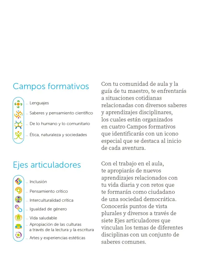 Página 5 de Nuestros saberes: Libro para alumnos, maestros y familia. Libro de Educación Primaria Grado 1° Ciclo Escolar 2025 - 2026