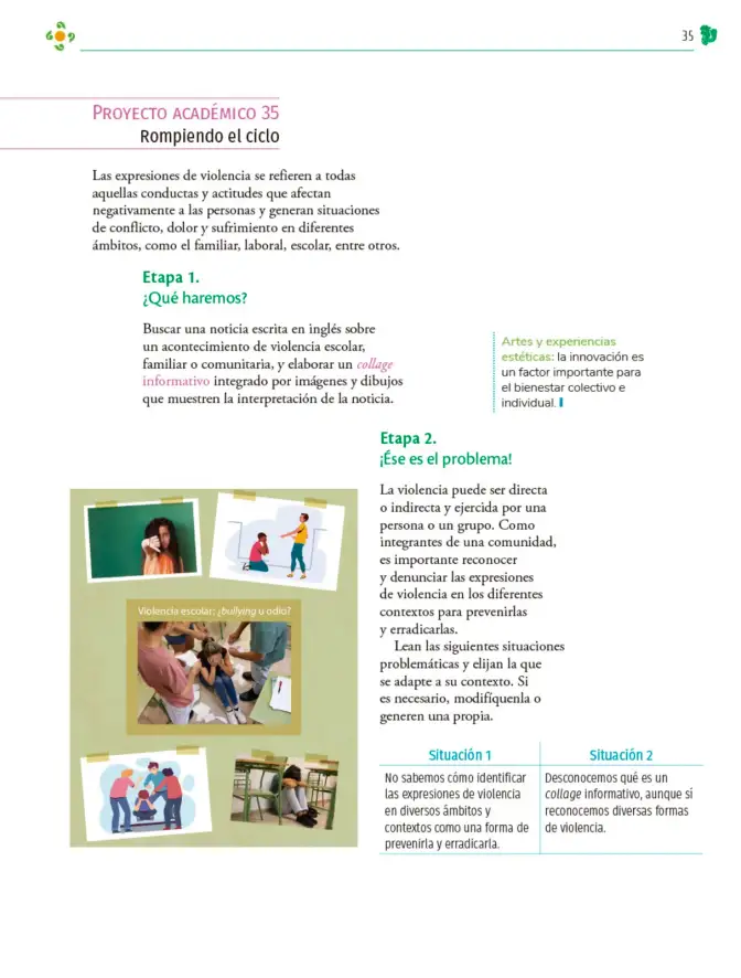 Página 36 de Colección Ximhai. Nuestro libro de Proyectos. Tomo III. Libro de Educación Telesecundaria Grado 1° Ciclo Escolar 2025 - 2026