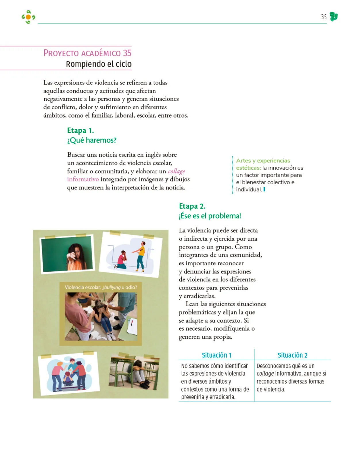 Miniatura página 36 de Colección Ximhai. Nuestro libro de Proyectos.  Tomo III.  Libro de Educación Telesecundaria Grado 1°  Ciclo Escolar 2025 - 2026