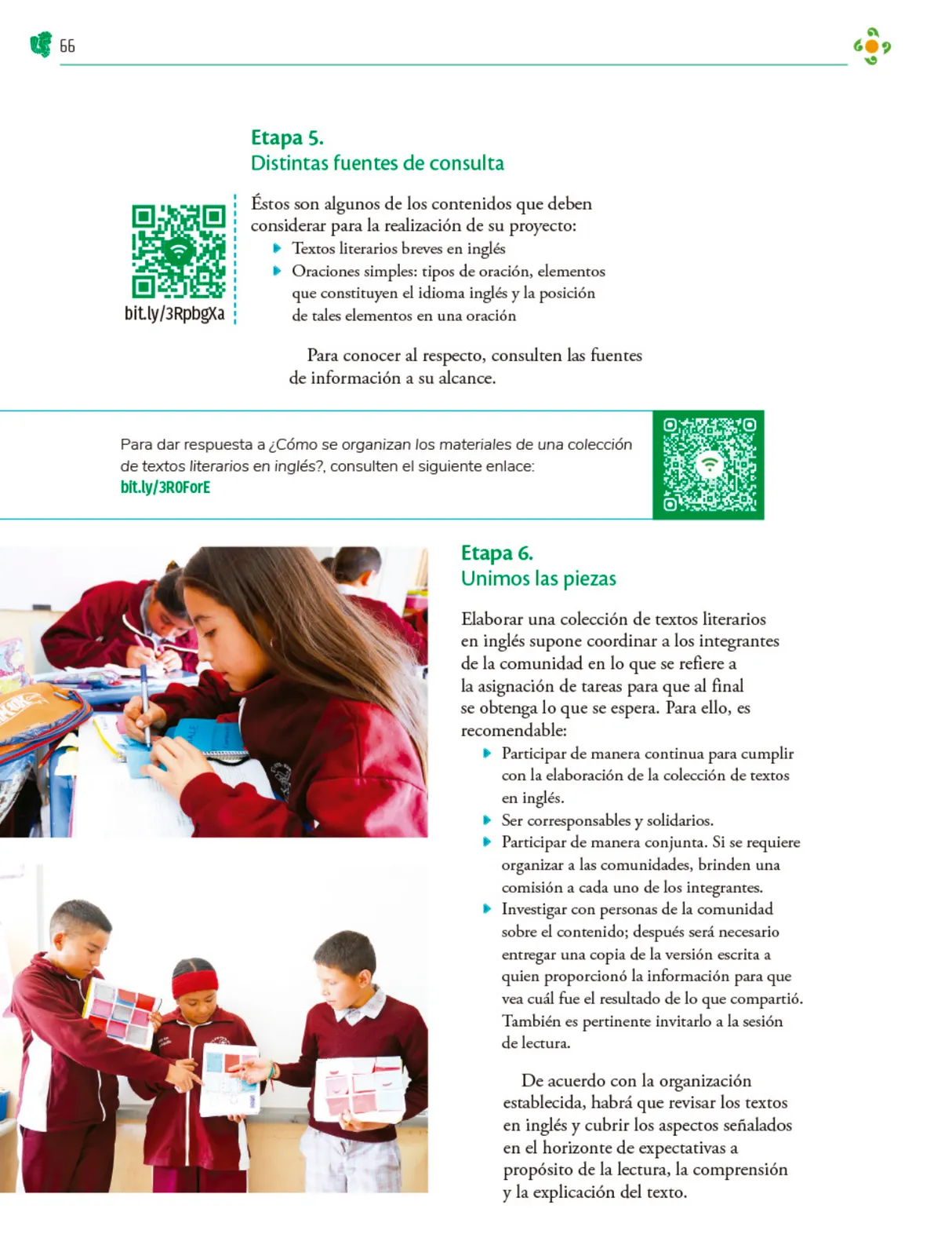 Miniatura página 67 de Colección Ximhai. Nuestro libro de Proyectos.  Tomo II.   Libro de Educación Telesecundaria Grado 1°  Ciclo Escolar 2025 - 2026