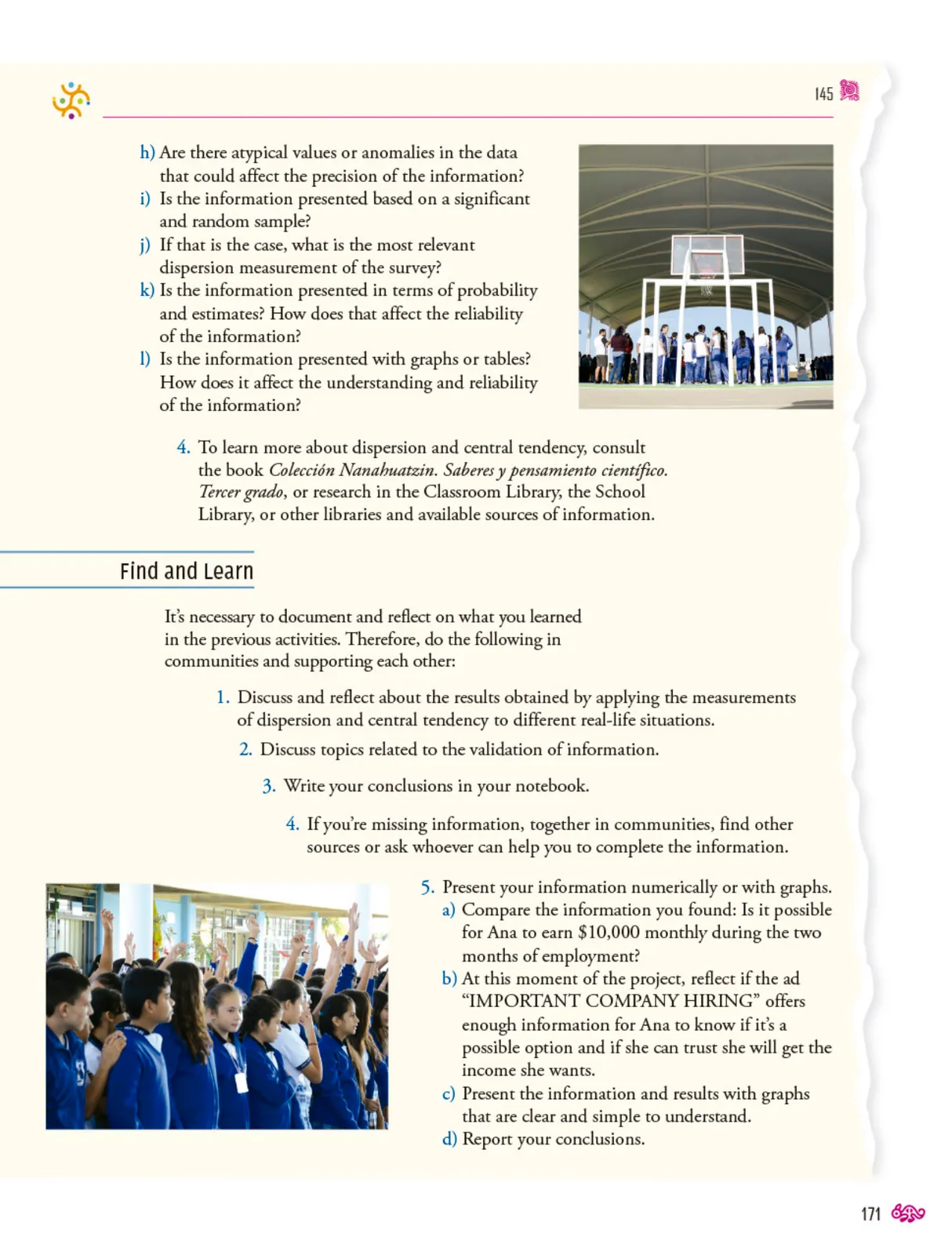 Miniatura página 172 de Uérakua anapu uantakua. Projects and Readings.  Libro de Educación Secundaria Grado 3°  Ciclo Escolar 2025 - 2026