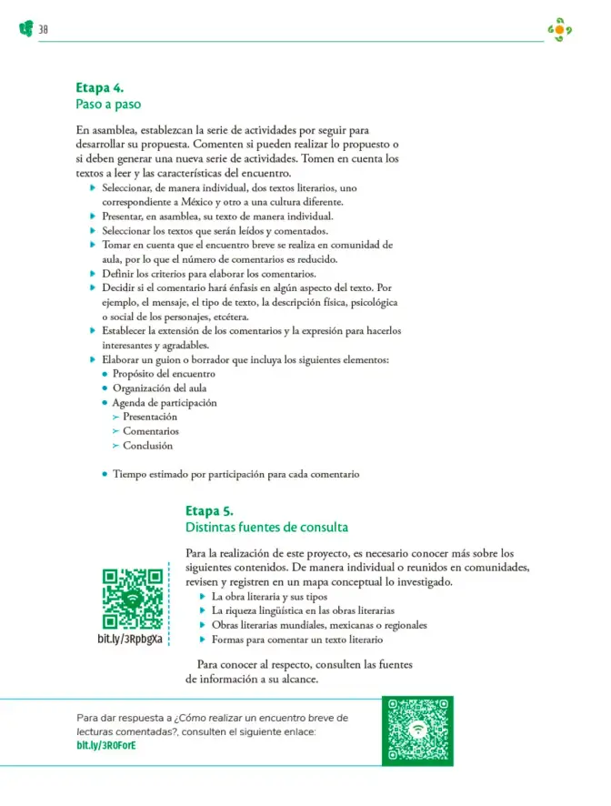Página 39 de Colección Ximhai. Nuestro libro de Proyectos. Tomo I. Libro de Educación Telesecundaria Grado 1° Ciclo Escolar 2025 - 2026