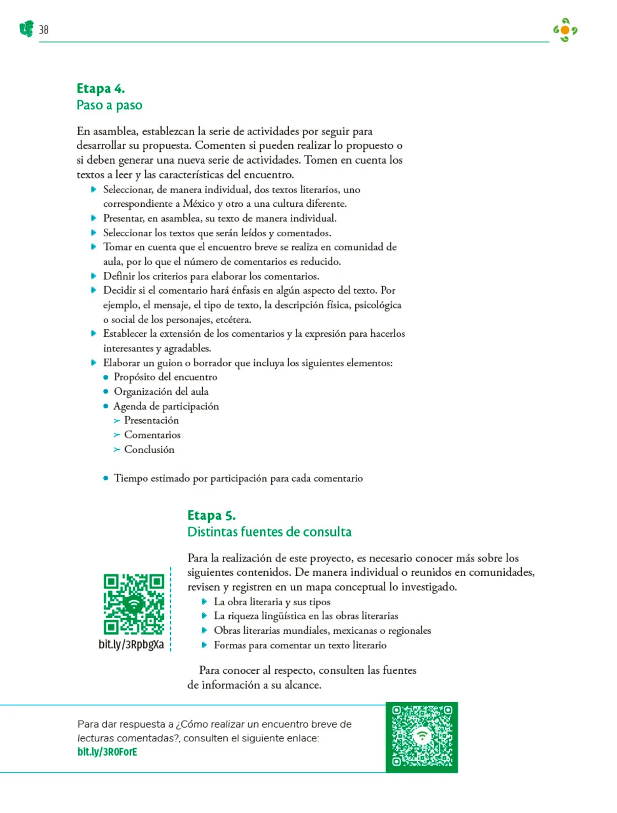 Miniatura página 39 de Colección Ximhai. Nuestro libro de Proyectos. Tomo I.   Libro de Educación Telesecundaria Grado 1°  Ciclo Escolar 2025 - 2026