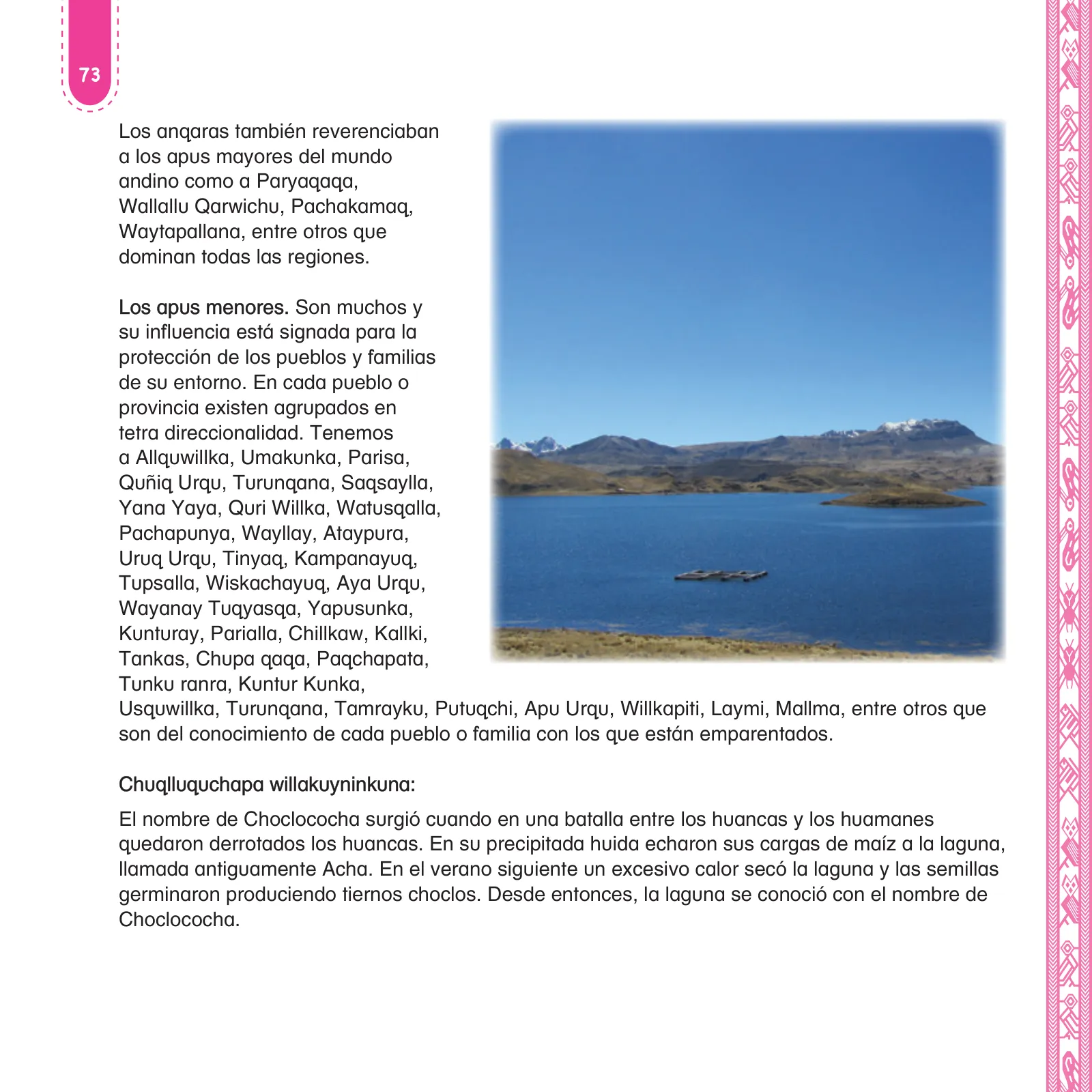 Página 75 de Anqarakunapa kawsakuyninmanta. Literatura 2 - 4° Primaria - Quechua chanka · 2023