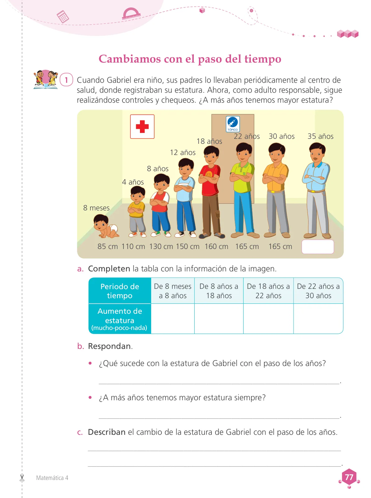 Página 79 de Matemática 4 : cuaderno de trabajo para cuarto grado de Educación Primaria 2019 · 2019