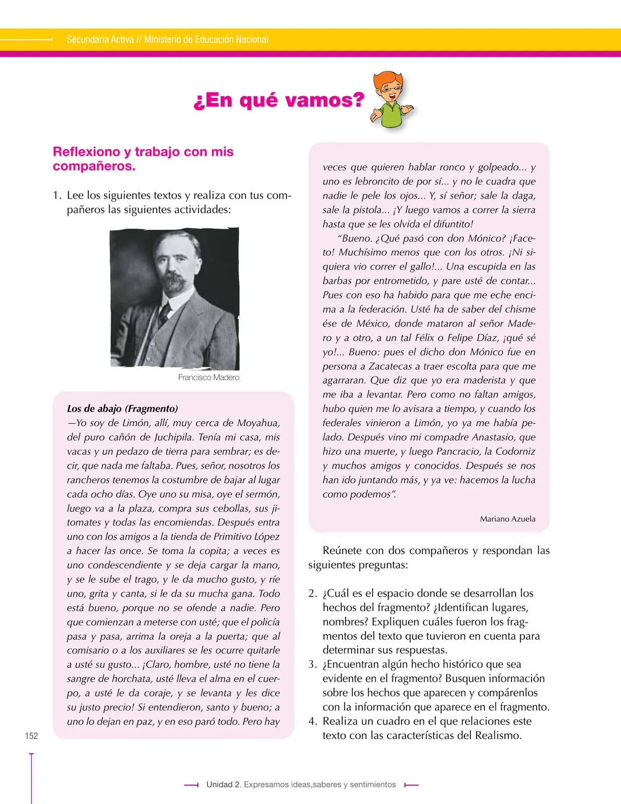 Página 152 de Lenguaje 9° · Secundaria Activa