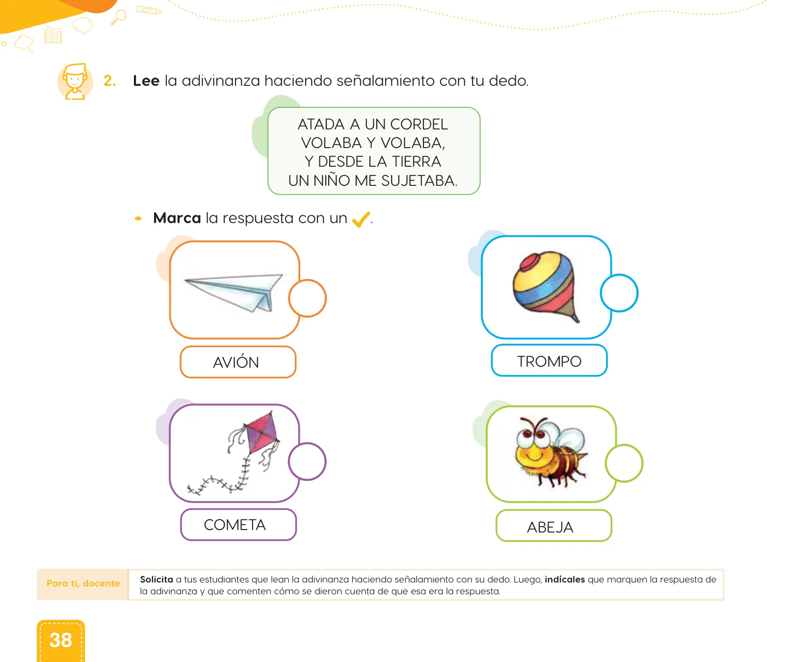 Página 40 de Cuadernillo de Comunicación 1, primer grado de Primaria · 2023
