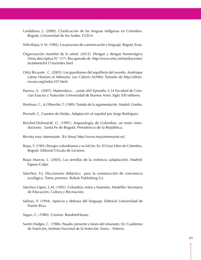 Página 265 de Lenguaje 7° · Secundaria Activa