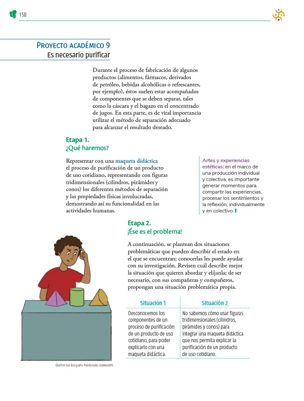 Miniatura página 151 de Colección Nanahuatzin. Nuestro libro de Proyectos. Tomo I.   Libro de Educación Telesecundaria Grado 3°  Ciclo Escolar 2025 - 2026