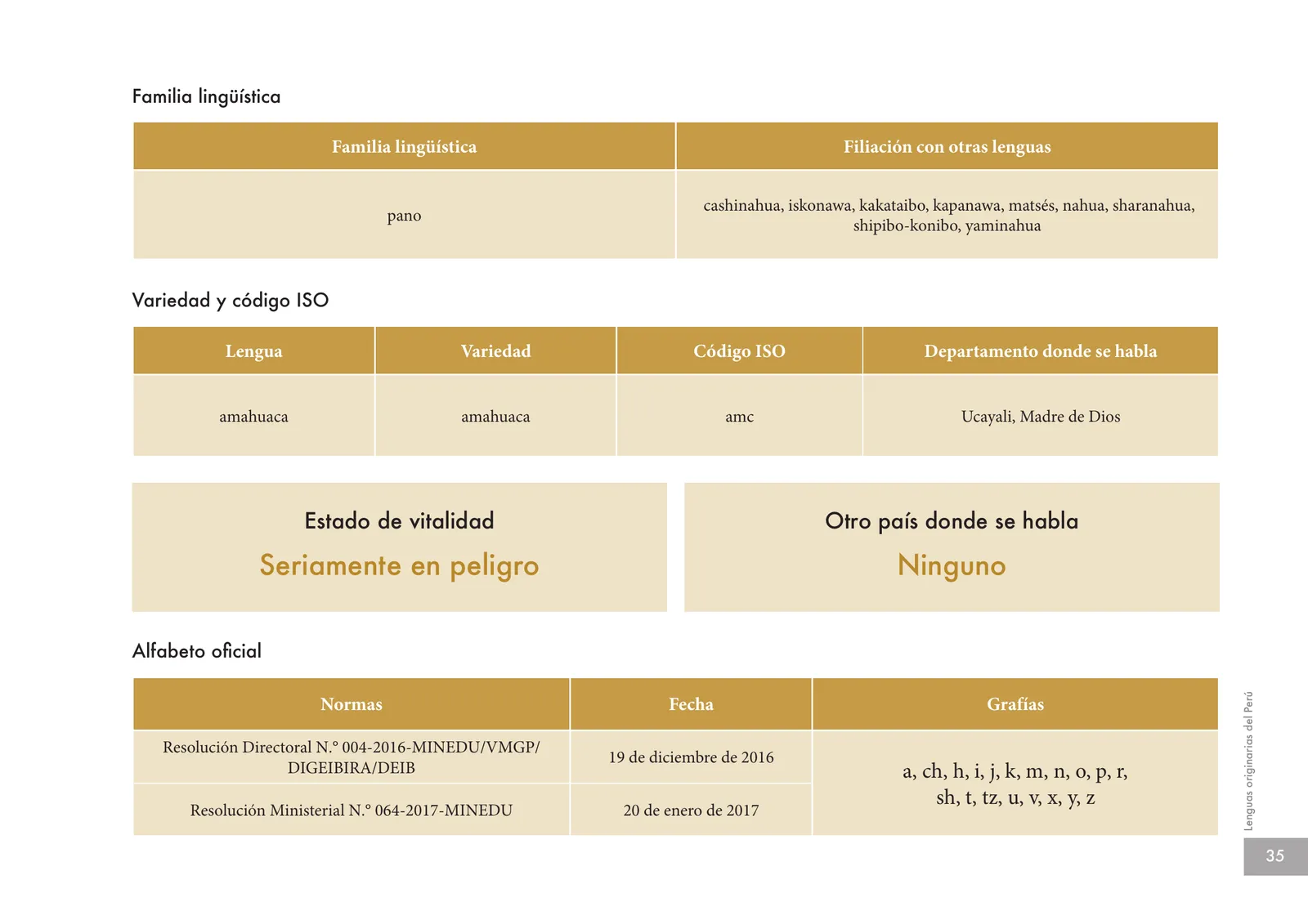 Miniatura página 37 de Lenguas originarias del Perú · 2018