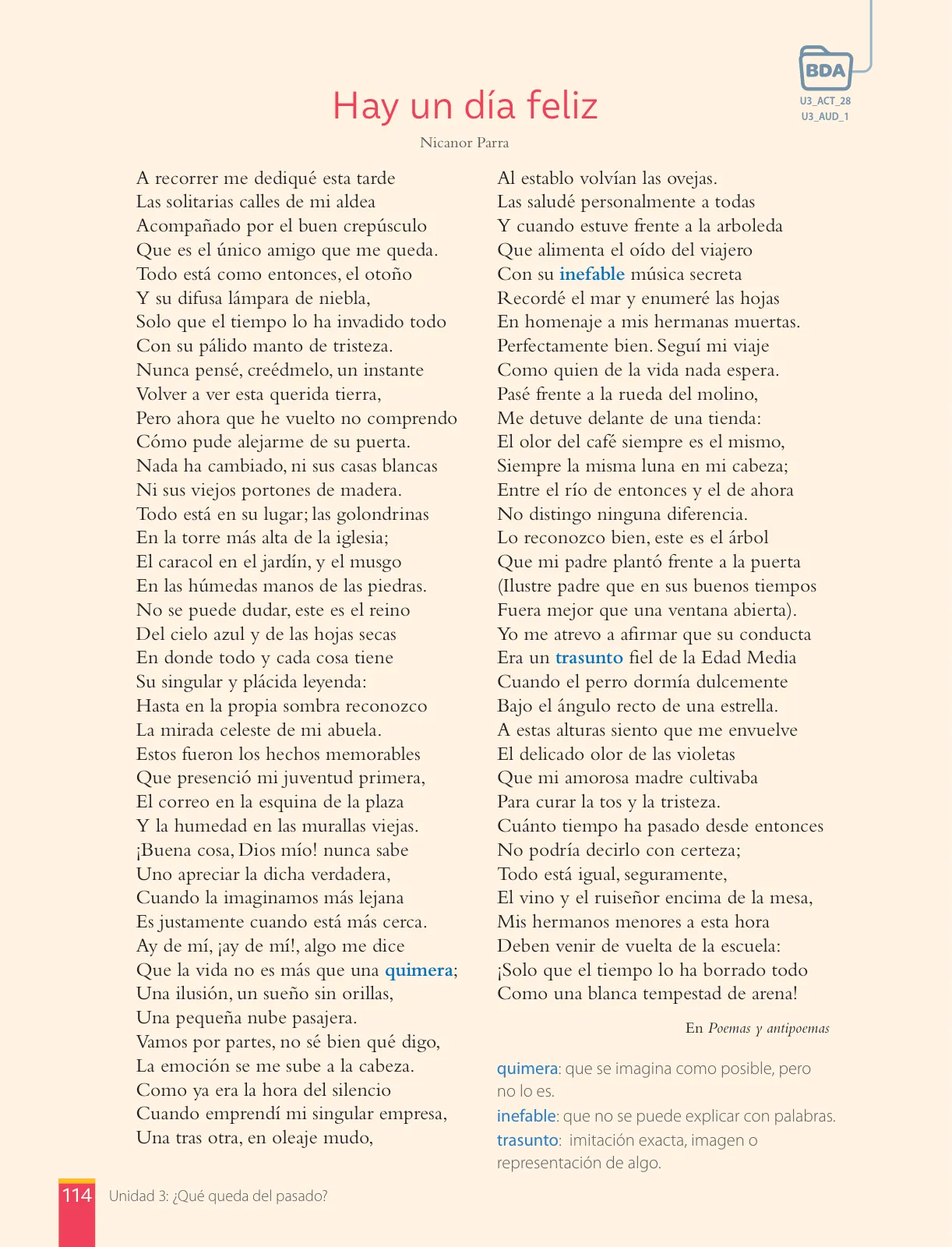 Página 116 de Lengua y Literatura – Octavo Básico | Texto del Estudiante MINEDUC – Descargar PDF · 2024