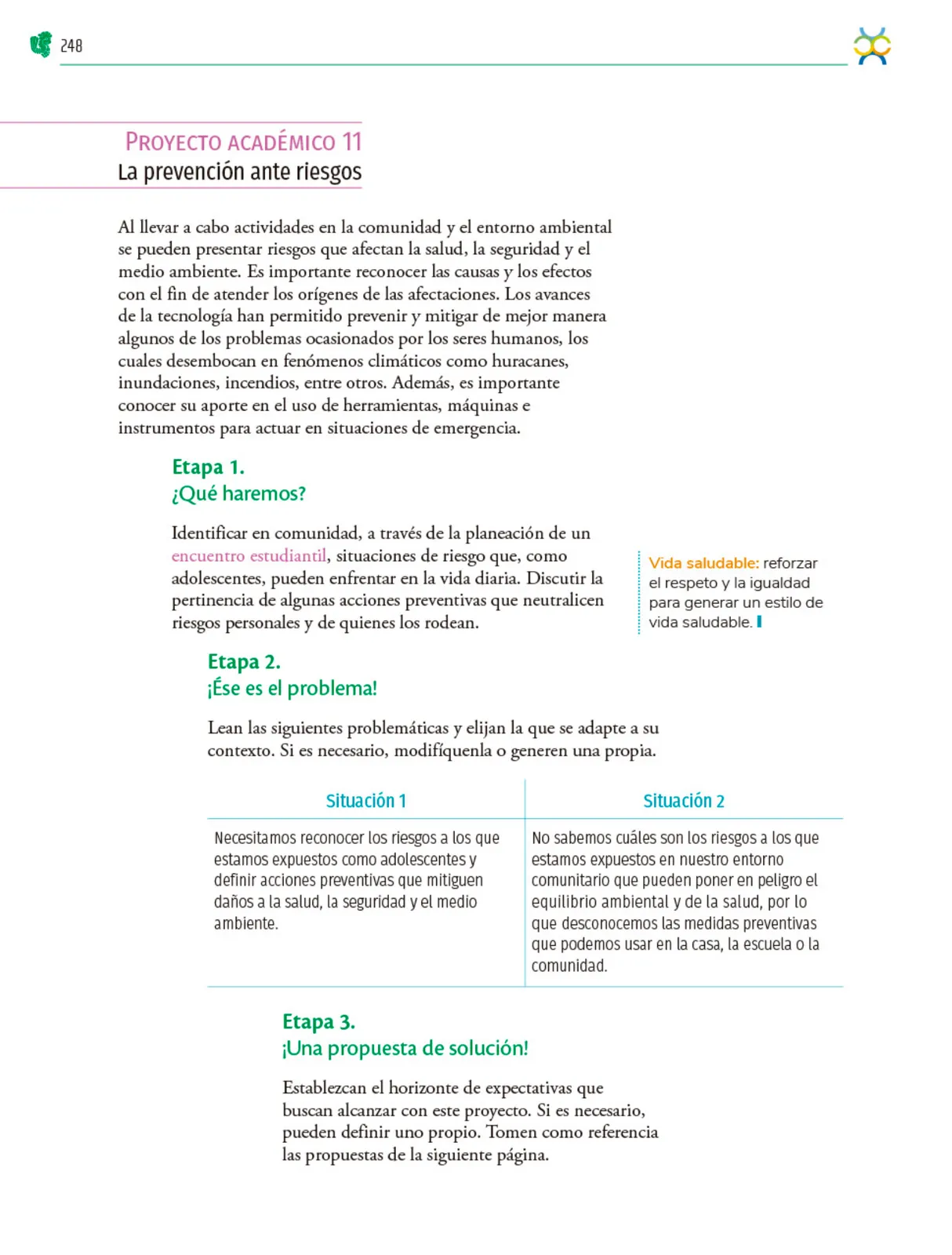Miniatura página 249 de Colección Ximhai. Nuestro libro de Proyectos.  Tomo II.   Libro de Educación Telesecundaria Grado 1°  Ciclo Escolar 2025 - 2026