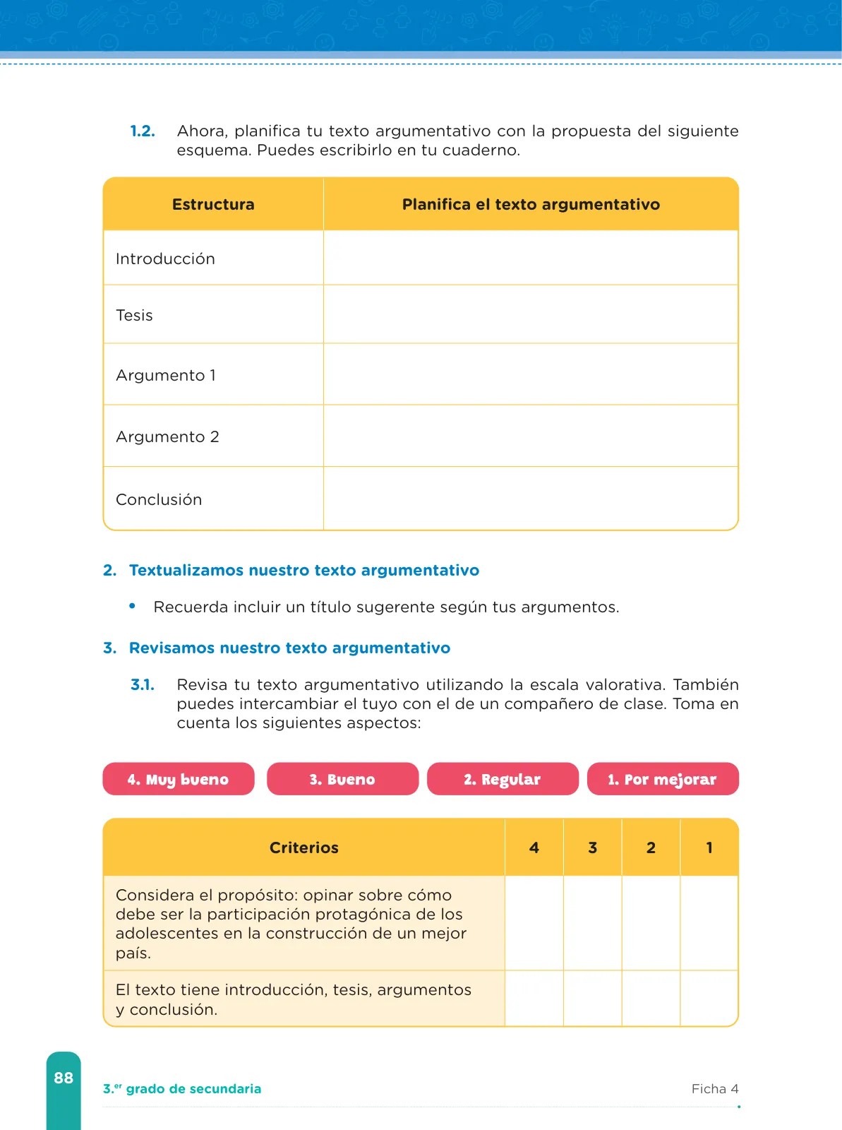 Página 90 de Fichas de aprendizaje de Comunicación 3 · 2024