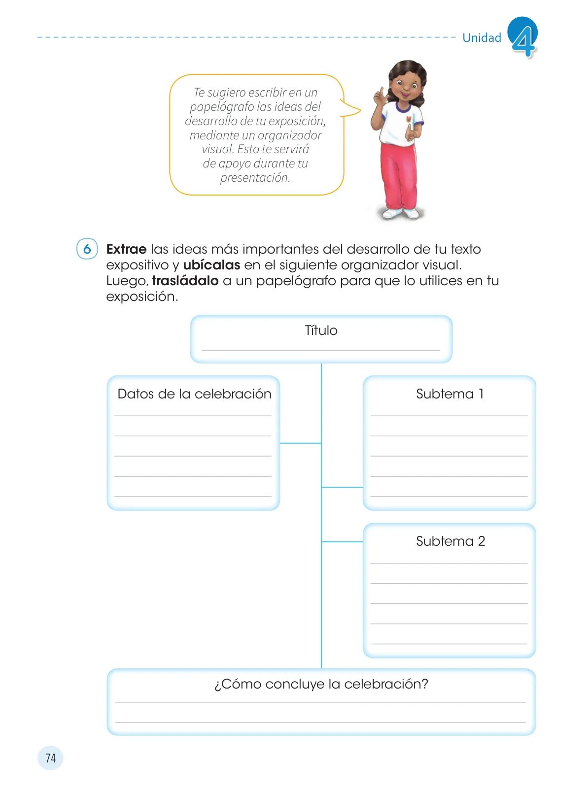 Miniatura página 76 de Comunicación 4 : cuaderno de trabajo para cuarto grado de Educación Primaria 2019 · 2019