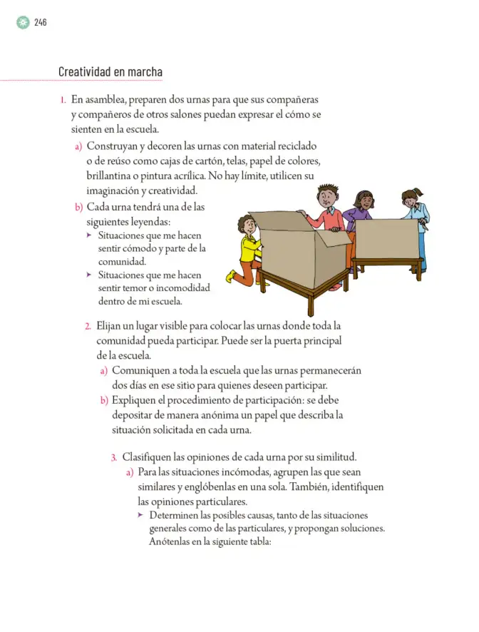 Página 249 de Proyectos Escolares. Libro de Educación Primaria Grado 5° Ciclo Escolar 2025 - 2026