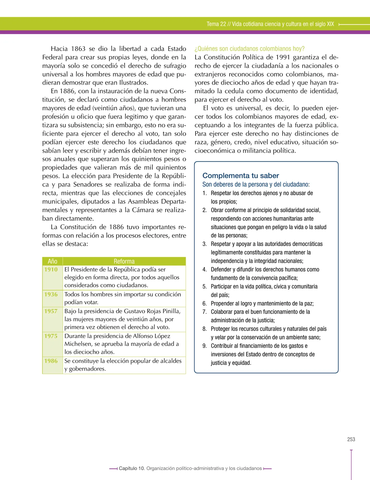 Página 253 de Ciencias Sociales 8° · Secundaria Activa