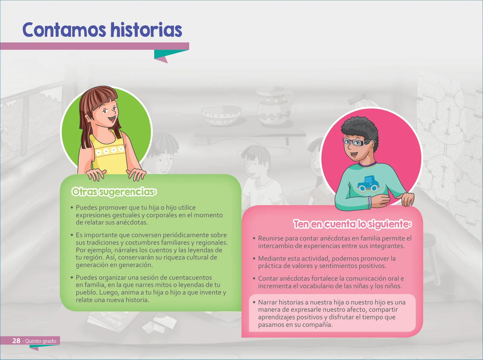Miniatura página 30 de Aprendemos juntos en familia : guía dirigida a madres y padres. Quinto grado de Educación Primaria · 2019