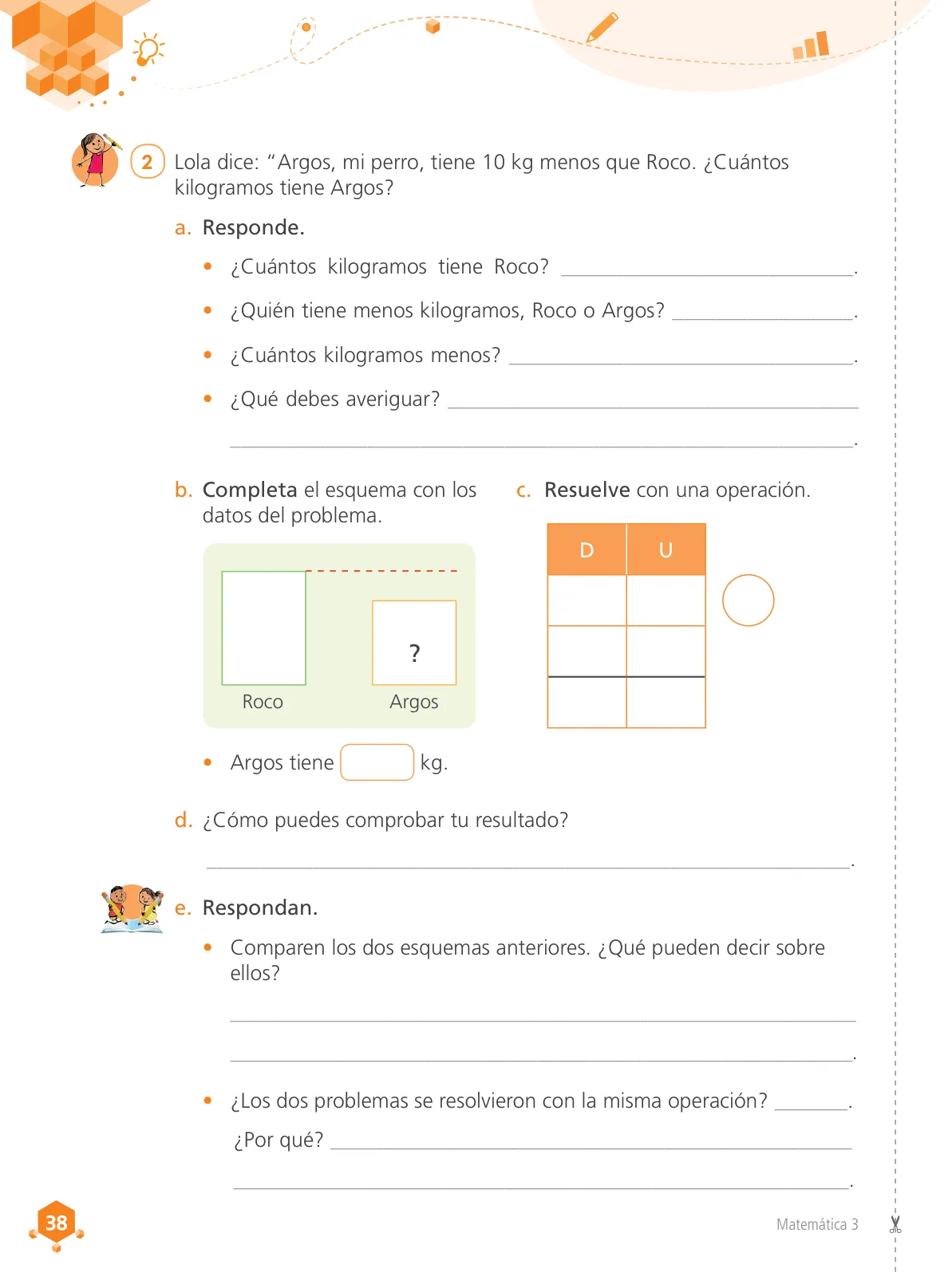 Miniatura página 40 de Matemática 3 : cuaderno de trabajo para tercer grado de Educación Primaria 2019 · 2019
