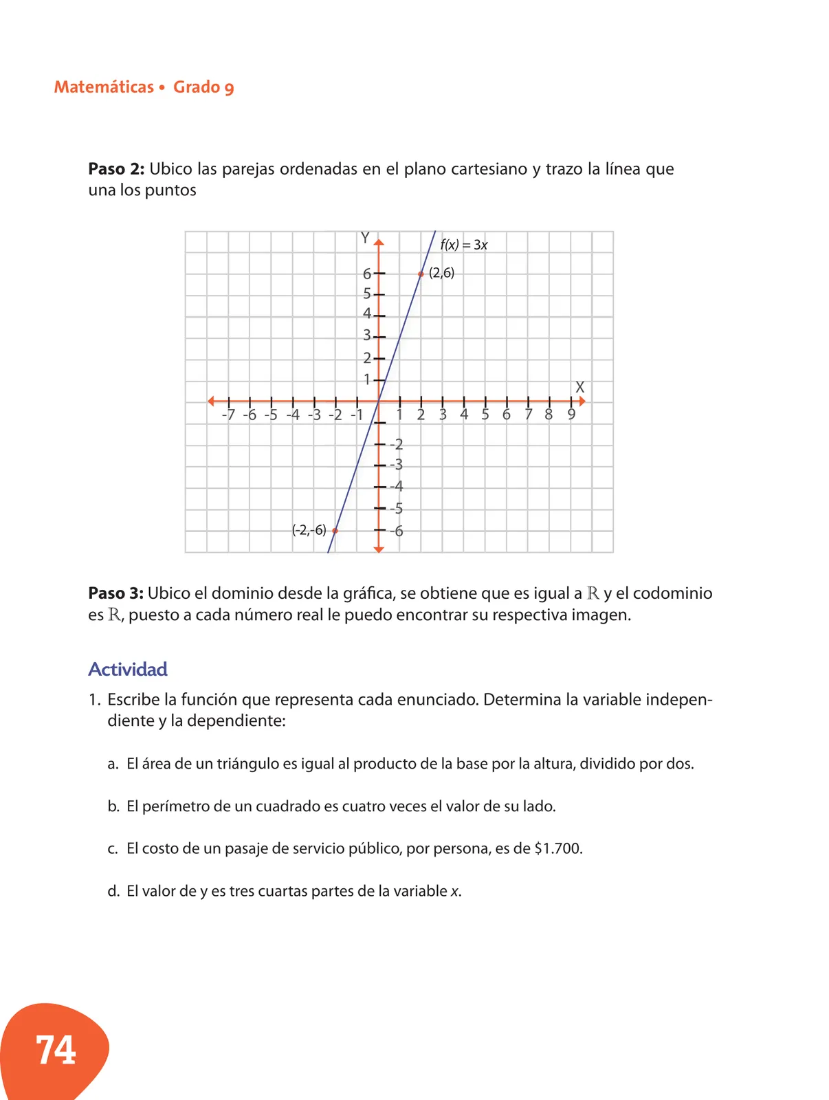 Miniatura página 75 de Matematica 9° · Postprimaria