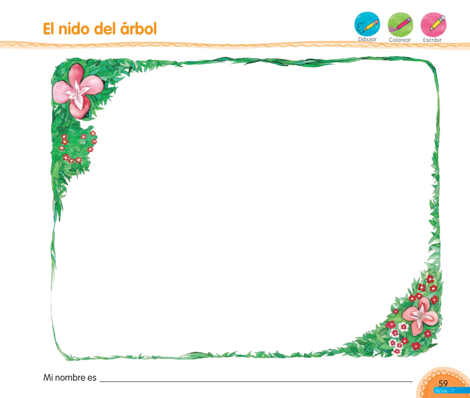 Página 61 de Aprendemos jugando : cuaderno de trabajo para niños y niñas de 5 años · 2017