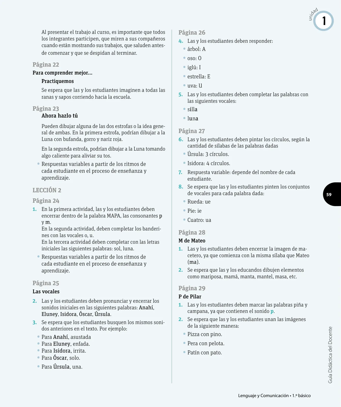 Página 70 de Lenguaje y Comunicación – Primero Básico | Texto del Estudiante MINEDUC – Descargar PDF · 2024