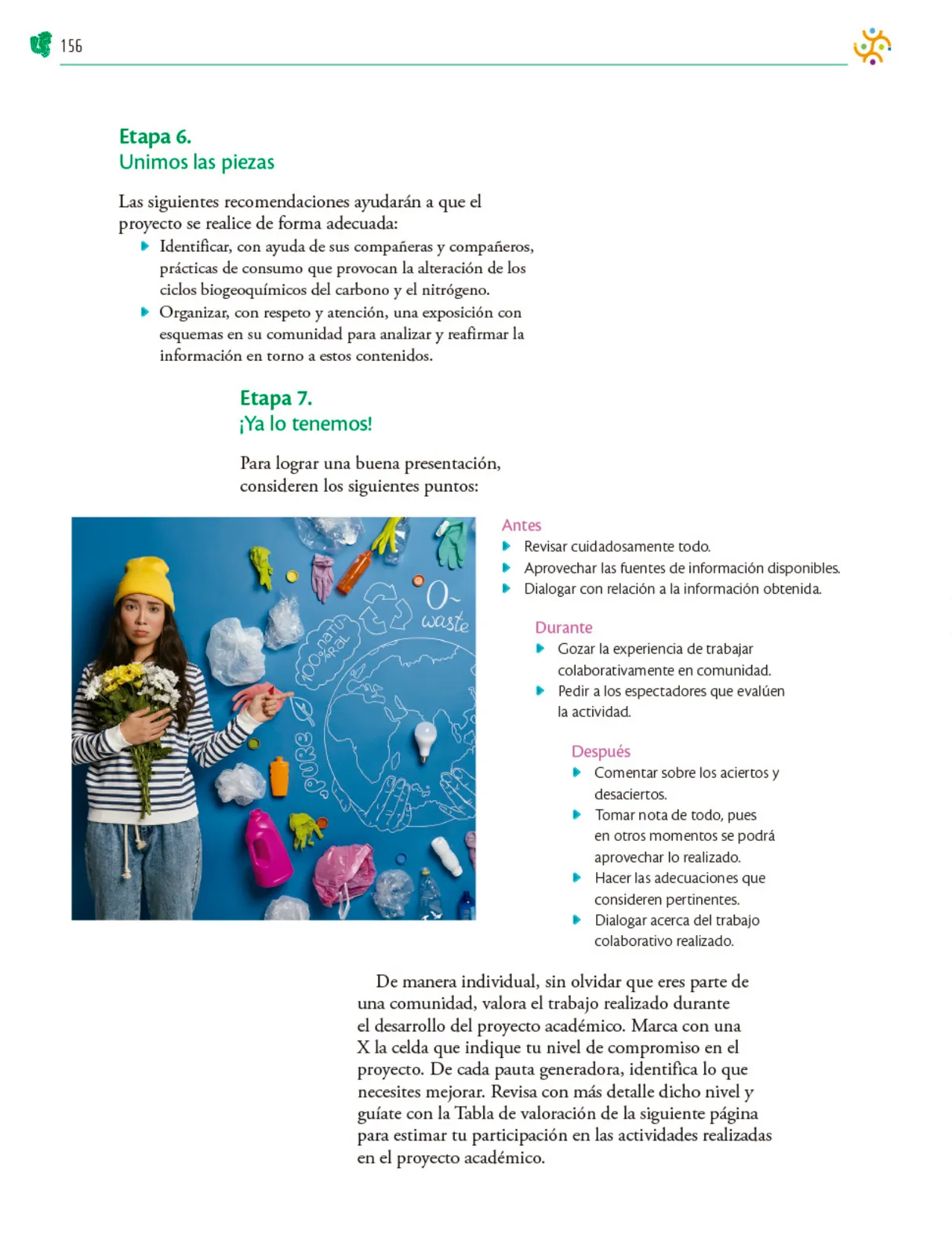 Página 157 de Colección Ximhai. Nuestro libro de Proyectos. Tomo III. Libro de Educación Telesecundaria Grado 1° Ciclo Escolar 2025 - 2026