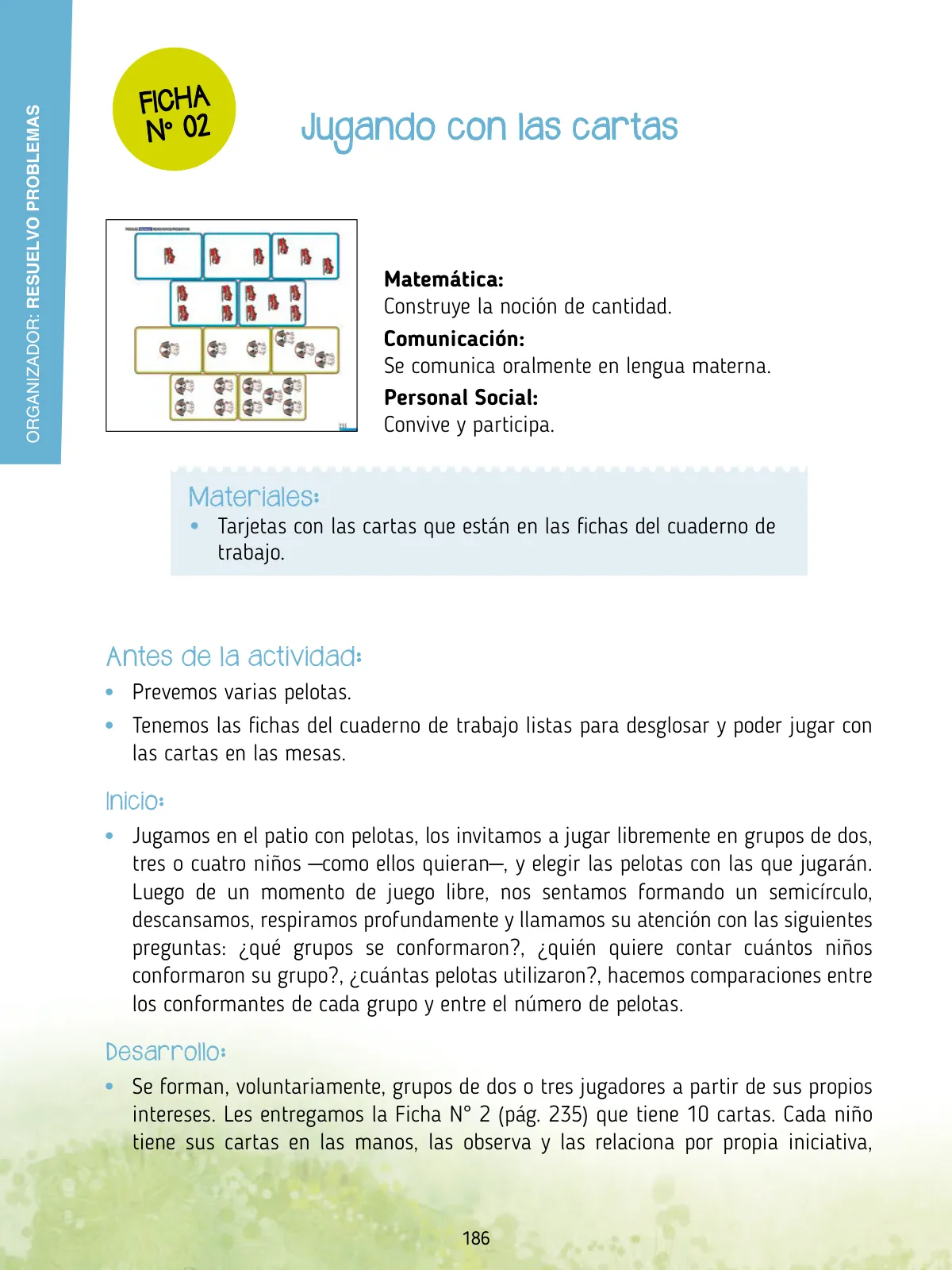 Página 188 de Agenda pedagógica 2017-2018 para docentes de II Ciclo de Instituciones de nivel de Educación Inicial · 2017