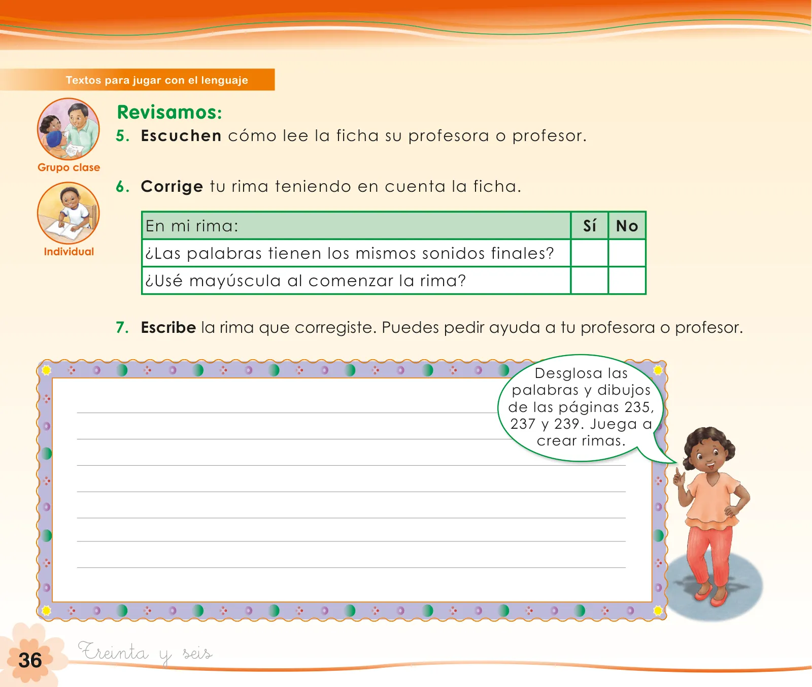 Página 38 de Comunicación 1 : cuaderno de trabajo para primer grado de Educación Primaria 2019 · 2019